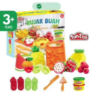 Fundoh Mainan Edukasi Lilin Plastisin Cetakan Rujak Buah