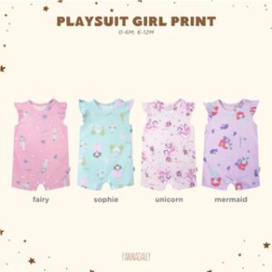 BOHOPANNA - PANNADAILY Playsuit Girl Print Jumper Bayi Perempuan