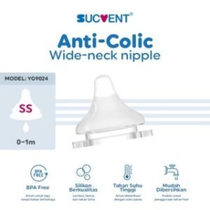 SucVent Single Niple - Accecoris Bottle Anti-Colic Wide Neck