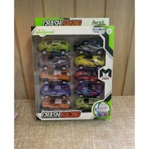 Mainan Anak Mobil Crash Racing Mini Pull Back isi 10 KZ957011