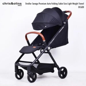 ChrisOlins OC630 Baby Stroller Savage Premium Auto Folding Cabin Size Light Weight Travelling Bayi Anak