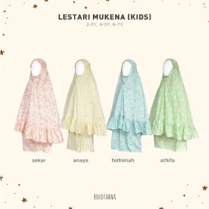 BOHOPANNA - RAYA COLLECTION - LESTARI MUKENA - Mukena Kids