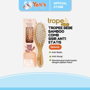 Tropee Bebe Bamboo Comb | Sisir Comb Anak Anti Kusut | Sisir Anti Statis | Anti Alergi