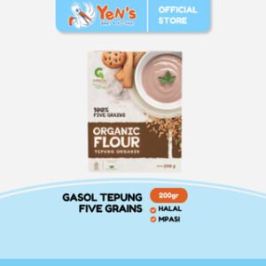 GASOL Tepung Five Grains Organik makanan bayi MPASI 200 Gr