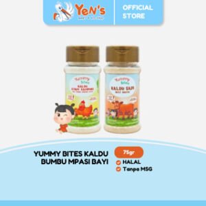 Yummy Bites Kaldu Bumbu MPASI Bayi 75gr - Beef / Chicken Broth for Baby NO MSG
