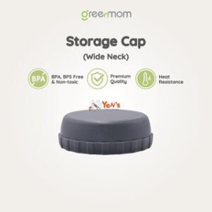 Greenmom Storage Cap Wide Neck / Botol Paling Aman - Bebas Mikroplastik / Anti-kolik ( 1 Pcs )