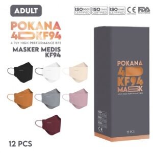 Pokana 4D KF94 Mask / Masker 4ply Box (isi 12)