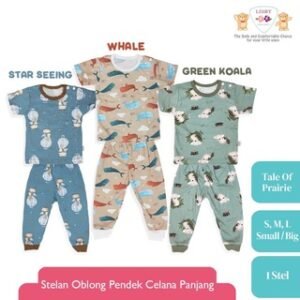 LIBBY Setelan Oblong Tangan Pendek Tale Of Praire - Setelan Anak