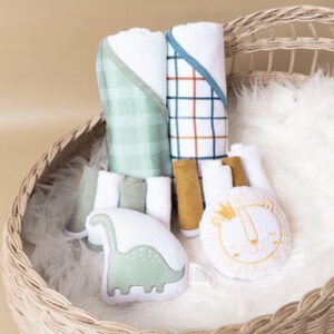 MemoryLife Gift Set Baby Bath Towel 6 in 1- Hampers Handuk Bayi - Baby Gift Set.