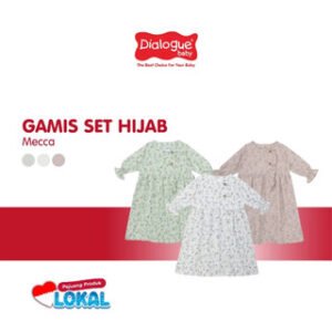 DIALOGUE BABY APPAREL Mecca Gamis Set Hijab Bayi