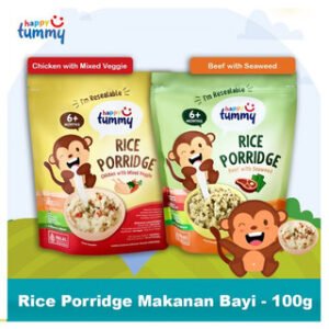 Happy Tummy Rice Porridge - MPASI Bubur Bayi 100 gr ( 6+ months)