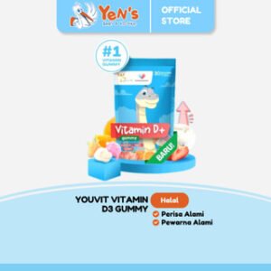 Youvit x theAsianparents Vitamin D3 Gummy 30 Hari (1 Pouch) dengan Vitamin D3 600 IU