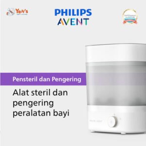 Philips Avent Sterilizer & Dryer SCF293/00 - Alat Steril & Pengering Peralatan Bayi Terbukti Hilangkan 99,9% Kuman