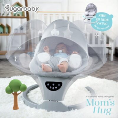 Sugar Baby - Moms Hug Automatic Baby Swing Bed/ Ayunan Bayi/ Bouncer Bayi thumbnail 2