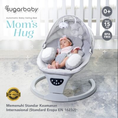 Sugar Baby - Moms Hug Automatic Baby Swing Bed/ Ayunan Bayi/ Bouncer Bayi thumbnail 3