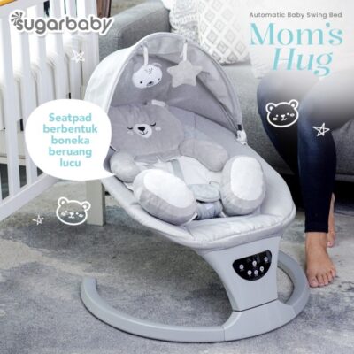 Sugar Baby - Moms Hug Automatic Baby Swing Bed/ Ayunan Bayi/ Bouncer Bayi thumbnail 4