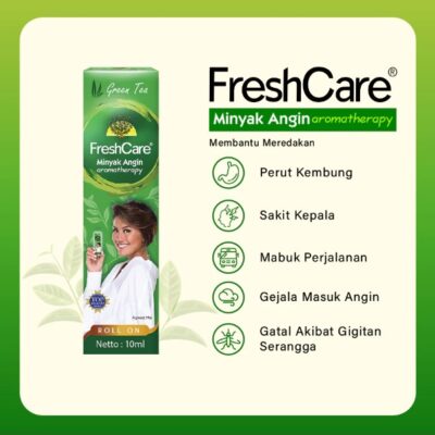 FreshCare Green Tea / Lavender 10ml - Minyak Angin Aromaterapi untuk Relaksasi & menyegarkan thumbnail 2