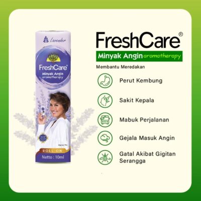 FreshCare Green Tea / Lavender 10ml - Minyak Angin Aromaterapi untuk Relaksasi & menyegarkan thumbnail 3