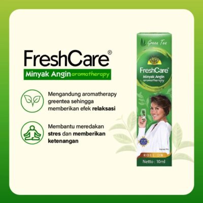 FreshCare Green Tea / Lavender 10ml - Minyak Angin Aromaterapi untuk Relaksasi & menyegarkan thumbnail 4