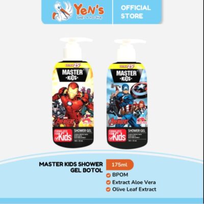 Master Kids Shower Gel Iron Man / Captain America Botol 175ml