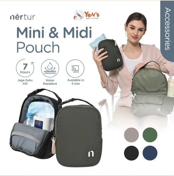 NERTUR Tas Organizer Midi Pouch 4L dan Mini Pouch 2.5L Cooler Bag Water Repellent ( 1 Pcs )