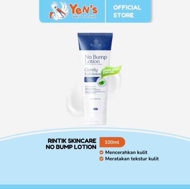 Rintik Skincare No Bump Lotion Lotion 100ml - Lotion Tubuh Kulit Bruntusan, Chicken skin, Jerawat Punggung & Pantat Budukan - Paraben Free