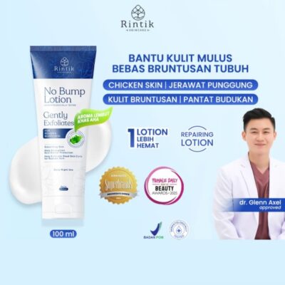 Rintik Skincare No Bump Lotion Lotion 100ml - Lotion Tubuh Kulit Bruntusan, Chicken skin, Jerawat Punggung & Pantat Budukan - Paraben Free thumbnail 2