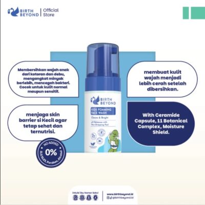 BIRTH BEYOND Sabun Muka Kids Foaming Face Wash 100ml Ceramide Botanical Complex - pH Balanced thumbnail 3