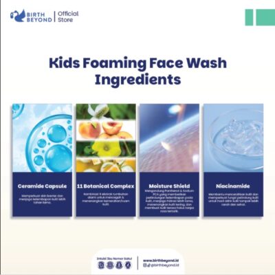 BIRTH BEYOND Sabun Muka Kids Foaming Face Wash 100ml Ceramide Botanical Complex - pH Balanced thumbnail 4