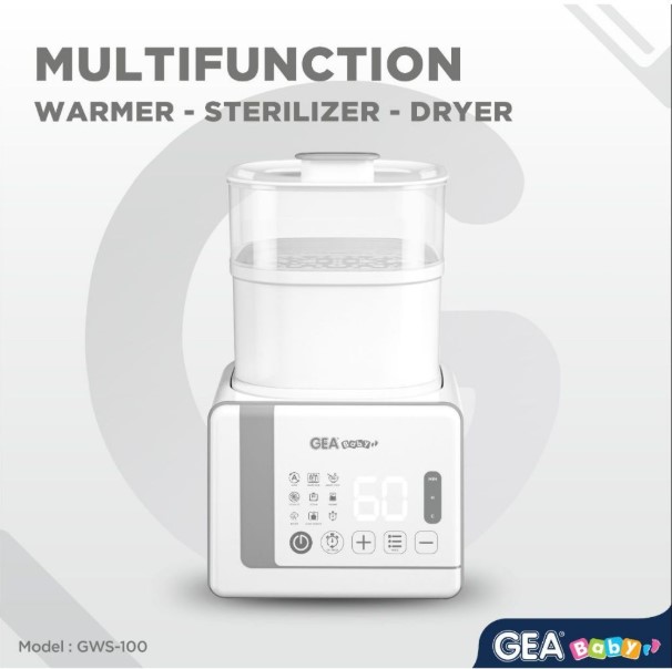GEA Baby Multifunction Warmer Sterilizer Dryer GWS 100 - penghangat susu / sterilisasi / slow cooker