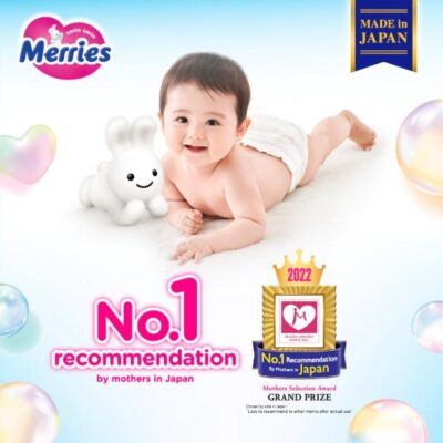 Merries Premium Baby Diapers Tape M 38 / Popok Bayi thumbnail 4