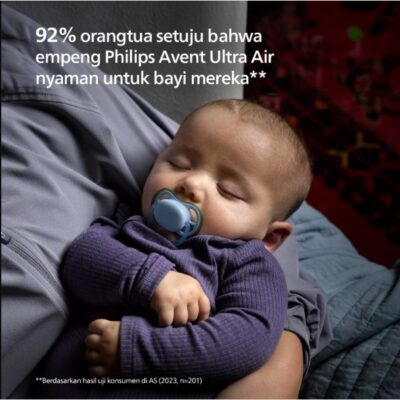 Philips Avent | Empeng Bayidengan Ekstra Ventilasi / Soother Bayi Ultra Air Glow In The Dark 6-18M SCF376/13 thumbnail 3