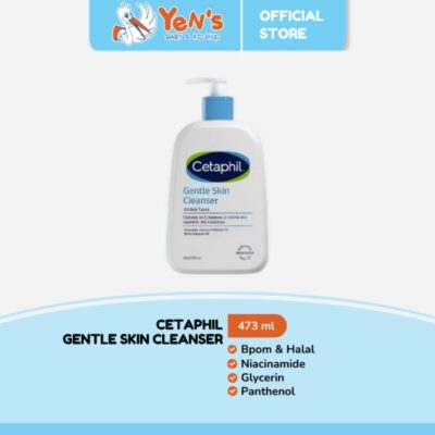 Cetaphil Gentle Skin Cleanser 473ml - Sabun Pembersih Muka Untuk Semua Jenis Kulit