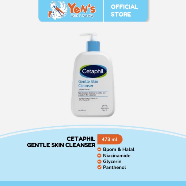 Cetaphil Gentle Skin Cleanser 473ml - Sabun Pembersih Muka Untuk Semua Jenis Kulit