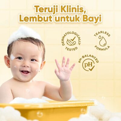 Cussons Baby Hair & Body Wash Deep Moisture Hemat 100ml+100ml - Sabun Mandi Bayi thumbnail 5
