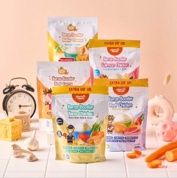 Plum & Blum Bubur Beras Mpasi BB Booster 6 Bulan - 200 gram - Halal