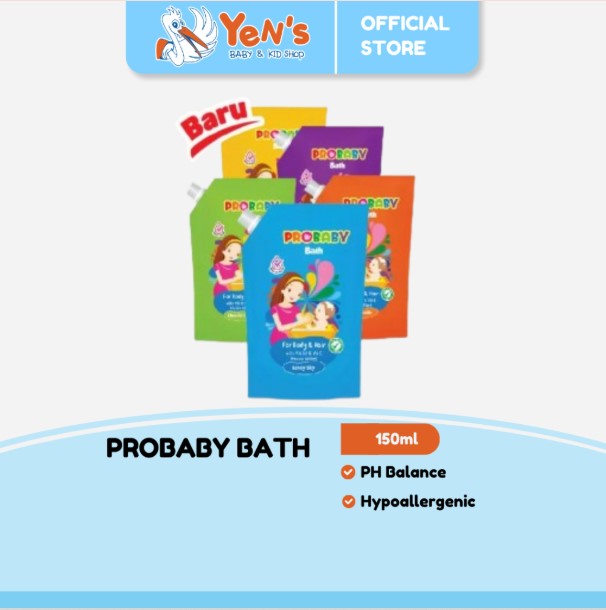 Probaby Bath For Body & Hair 150ml Tutup Ulir