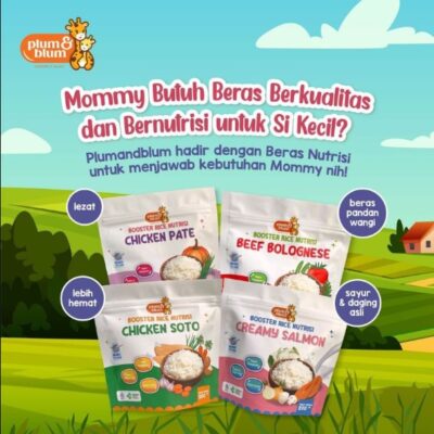 Plum & Blum Bubur Beras Mpasi BB Booster 6 Bulan - 200 gram - Halal thumbnail 2