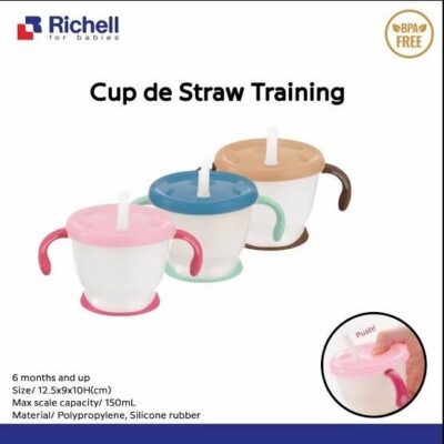 RICHELL Cup De Straw Training Mug 150 ml