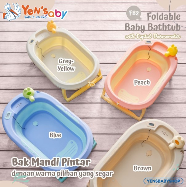 Sugar baby Foldable Baby Bathtub with Digital Thermometer F82/Bak Mandi lipat Anak