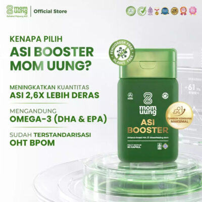 Mom Uung ASI Booster 60 Kapsul - ASI 2,6x Lebih Deras dan Berkualitas - Pelancar ASI - Halal thumbnail 3