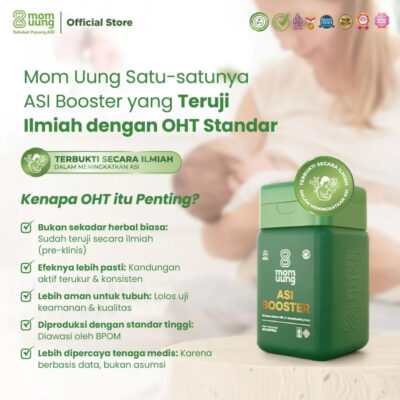 Mom Uung ASI Booster 60 Kapsul - ASI 2,6x Lebih Deras dan Berkualitas - Pelancar ASI - Halal thumbnail 5