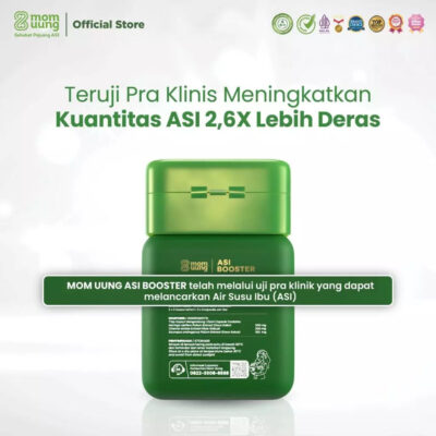 Mom Uung ASI Booster 60 Kapsul - ASI 2,6x Lebih Deras dan Berkualitas - Pelancar ASI - Halal thumbnail 6