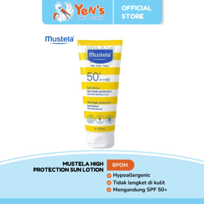 Mustela High Protection Sun Lotion 40ml / 100 ml - Sunscreen Bayi dan Keluarga