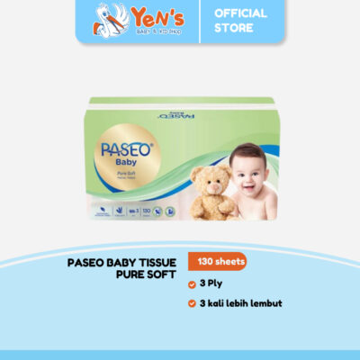 Paseo Baby Tissue Pure Soft 130 sheets / Tisue kering bayi