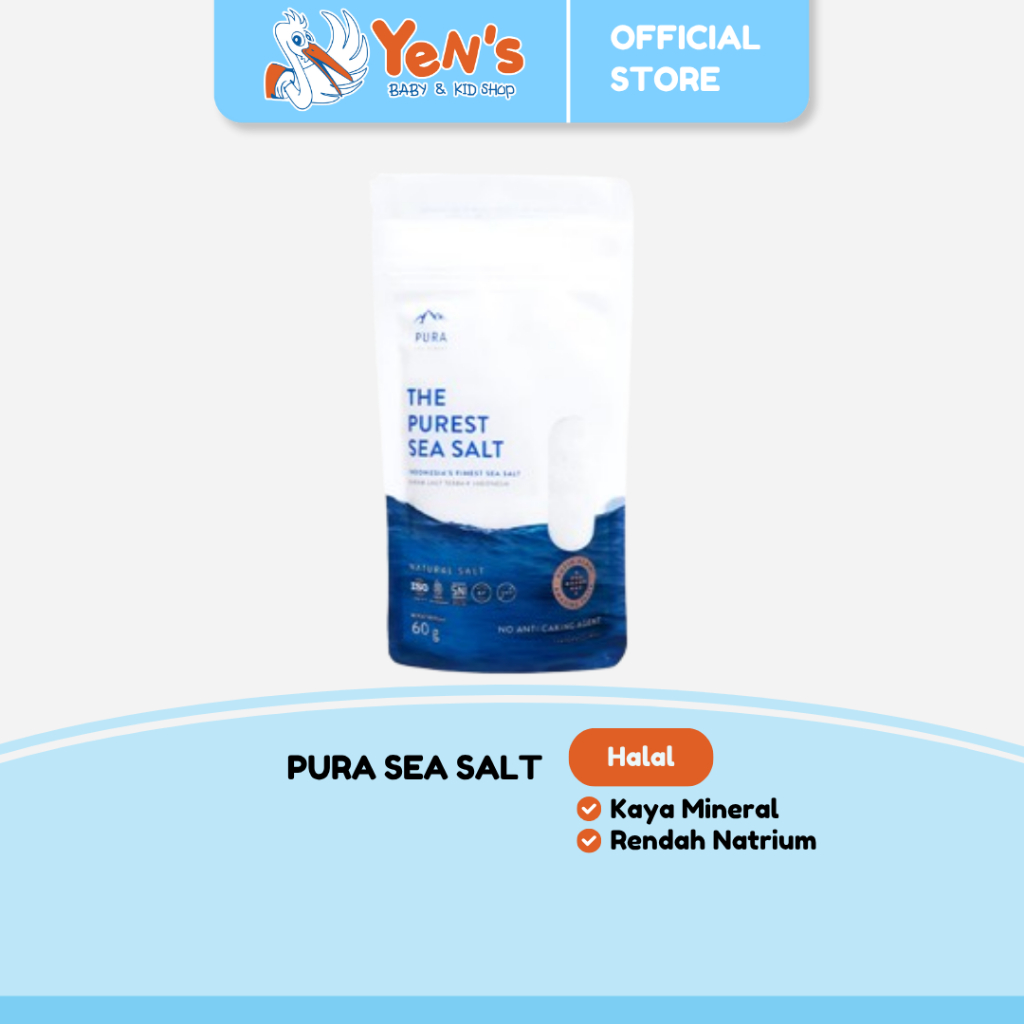 PURA - The Purest Sea Salt 60gr / 300gr Garam Organik - Garam Natural - Garam Laut Murni