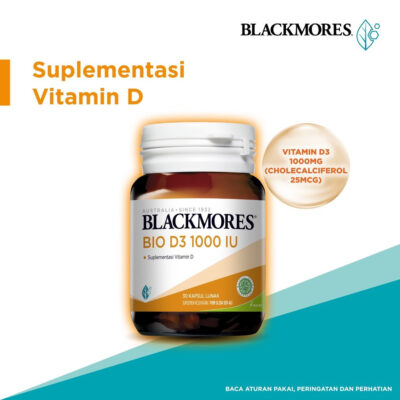 BLACKMORES Bio D3 1000 IU Vit D-3 isi 30 / isi 60 kapsul thumbnail 5