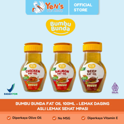 Bumbu Bunda Fat Oil 100ml - Minyak MPASI | Lemak Daging Asli - BB Booster - No MSG