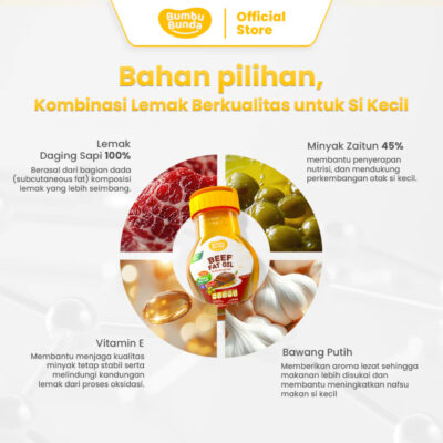 Bumbu Bunda Fat Oil 100ml - Minyak MPASI | Lemak Daging Asli - BB Booster - No MSG thumbnail 4