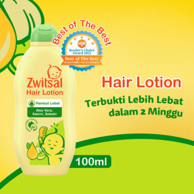 Zwitsal Baby Hair Lotion Aloevera / Sweet Almond oil 100ml - Perawatan Rambut Bayi Melebatkan